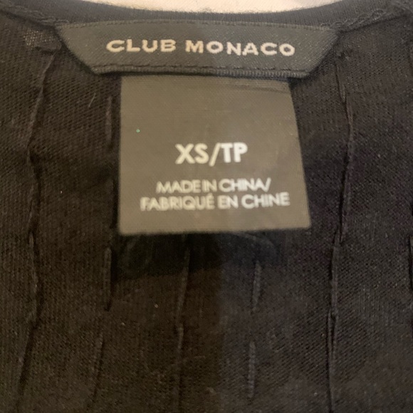 Club Mónaco black tank with leather detail - Picture 8 of 8